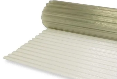 Wellbahn Polyester für Überdachungen. Nicht zu verwechseln mit Wellplatten!